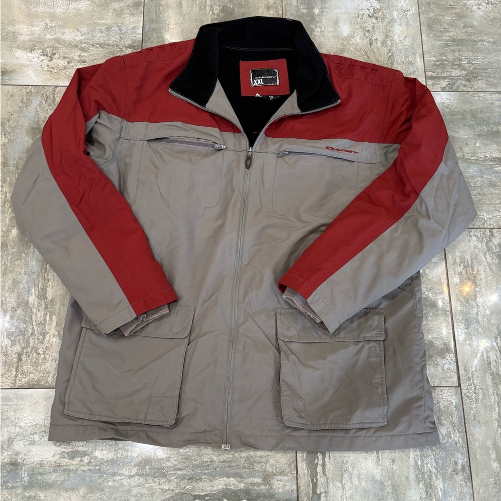 Oakley Red and Gray Performance Jacket